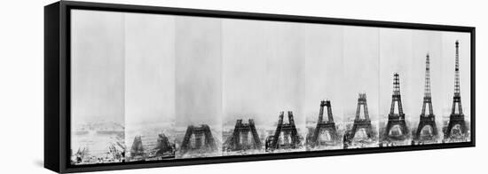 Building Eiffel-Vintage Apple Collection-Framed Premier Image Canvas