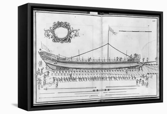 Building, Equipping and Launching of a Galley, Plate Xiv-French School-Framed Premier Image Canvas