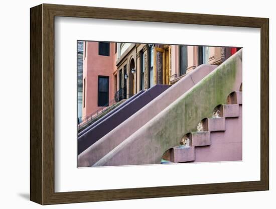 Building exteriors in Harlem, New York City, NY, USA-Julien McRoberts-Framed Photographic Print