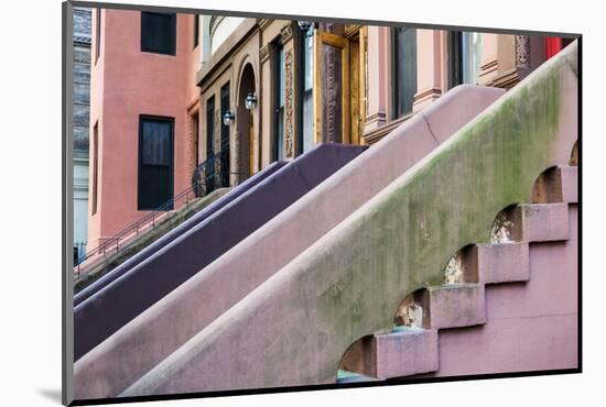 Building exteriors in Harlem, New York City, NY, USA-Julien McRoberts-Mounted Photographic Print
