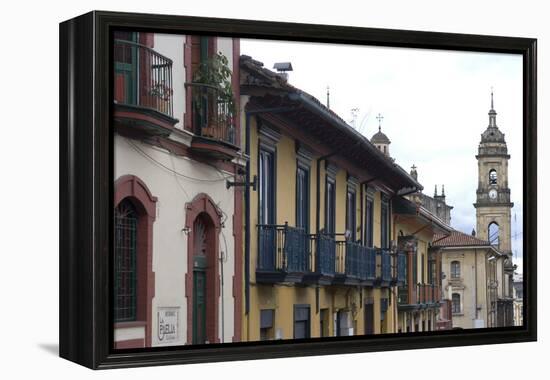 Building Exteriors in La Candelaria (Old Section of the City), Bogota, Colombia-Natalie Tepper-Framed Stretched Canvas