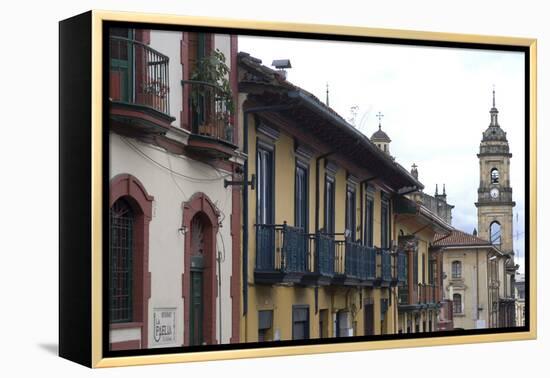 Building Exteriors in La Candelaria (Old Section of the City), Bogota, Colombia-Natalie Tepper-Framed Stretched Canvas