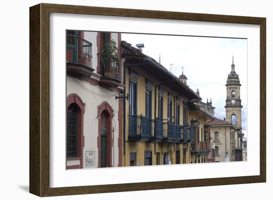 Building Exteriors in La Candelaria (Old Section of the City), Bogota, Colombia-Natalie Tepper-Framed Photo