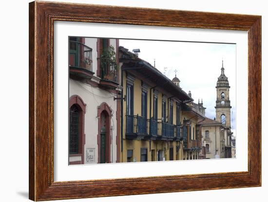 Building Exteriors in La Candelaria (Old Section of the City), Bogota, Colombia-Natalie Tepper-Framed Photo