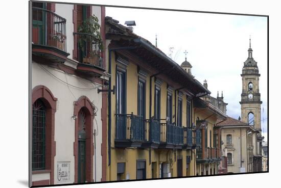 Building Exteriors in La Candelaria (Old Section of the City), Bogota, Colombia-Natalie Tepper-Mounted Photo