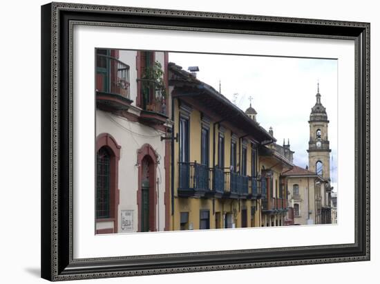 Building Exteriors in La Candelaria (Old Section of the City), Bogota, Colombia-Natalie Tepper-Framed Photo