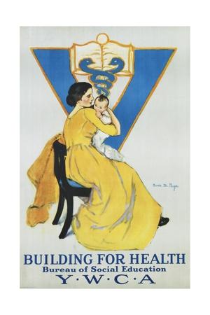 Building For Health Y W C A Poster Giclee Print Marie Danforth Page Art Com
