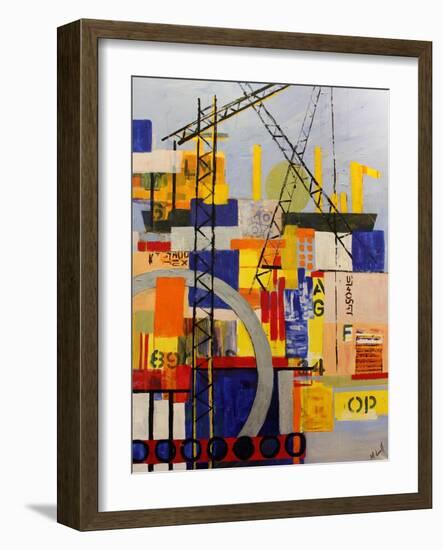 Building for the Future-Margaret Coxall-Framed Giclee Print