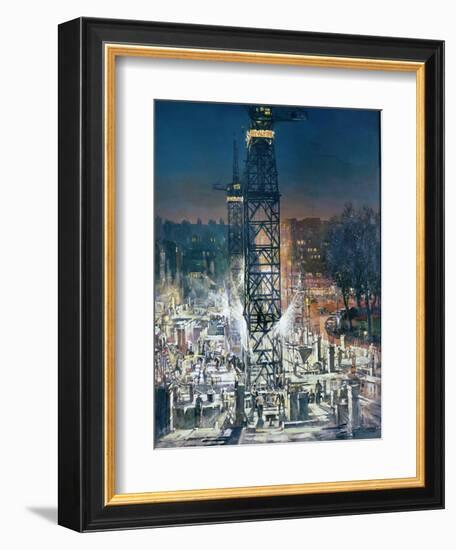 Building in Berkeley Square-Charles Cundall-Framed Giclee Print