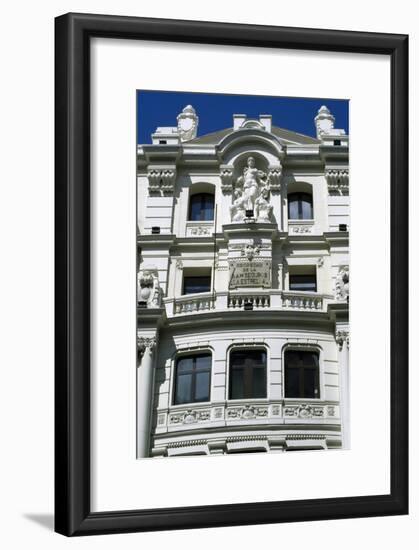 Building in the Gran Via, Madrid, Spain-null-Framed Giclee Print
