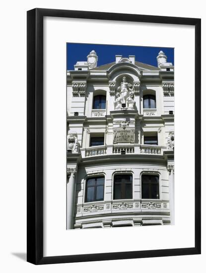 Building in the Gran Via, Madrid, Spain-null-Framed Giclee Print