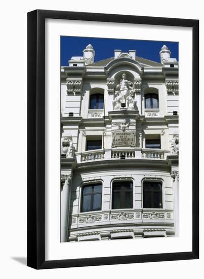 Building in the Gran Via, Madrid, Spain-null-Framed Giclee Print