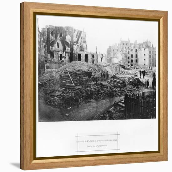 Building of Avenue De L'Opera, Butte Des Moulins, Rue Street Saint-Roch, Paris, 1858-78-Charles Marville-Framed Premier Image Canvas