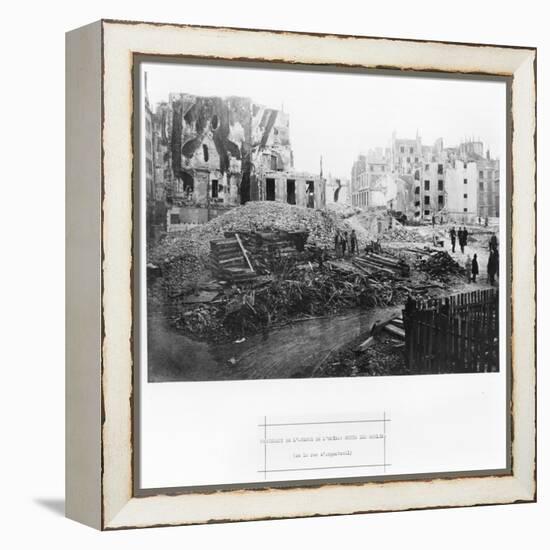 Building of Avenue De L'Opera, Butte Des Moulins, Rue Street Saint-Roch, Paris, 1858-78-Charles Marville-Framed Premier Image Canvas