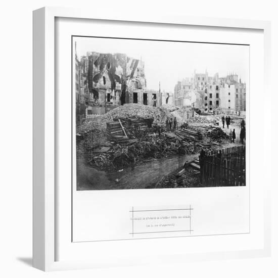 Building of Avenue De L'Opera, Butte Des Moulins, Rue Street Saint-Roch, Paris, 1858-78-Charles Marville-Framed Giclee Print