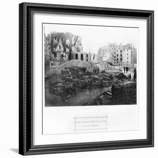 Building of Avenue De L'Opera, Butte Des Moulins, Rue Street Saint-Roch, Paris, 1858-78-Charles Marville-Framed Giclee Print