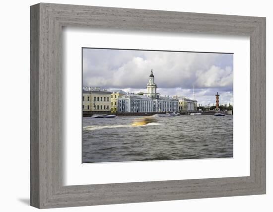 Building of the First Russian Museum Kunstkamera (Kustkammer) in St. Petersburg, Russia-Gavin Hellier-Framed Photographic Print