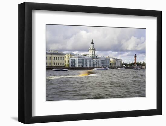 Building of the First Russian Museum Kunstkamera (Kustkammer) in St. Petersburg, Russia-Gavin Hellier-Framed Photographic Print