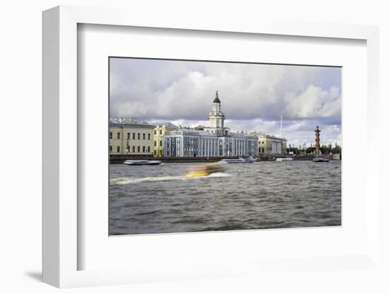 Building of the First Russian Museum Kunstkamera (Kustkammer) in St. Petersburg, Russia-Gavin Hellier-Framed Photographic Print