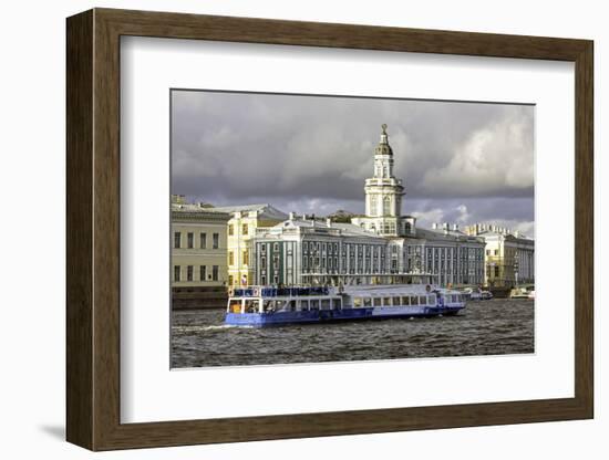 Building of the First Russian Museum Kunstkamera (Kustkammer) in St. Petersburg, Russia-Gavin Hellier-Framed Photographic Print