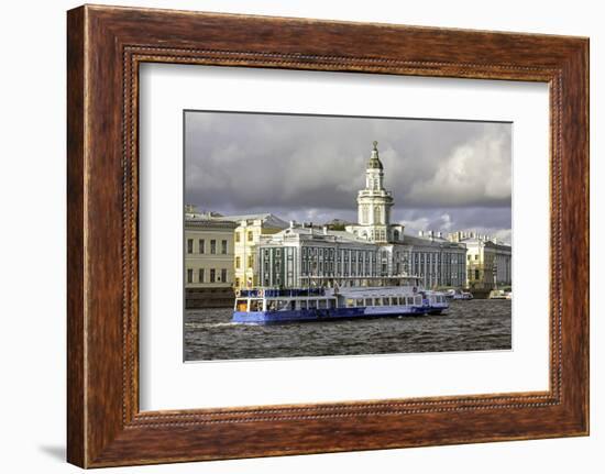 Building of the First Russian Museum Kunstkamera (Kustkammer) in St. Petersburg, Russia-Gavin Hellier-Framed Photographic Print