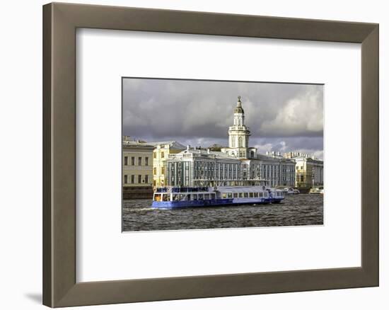 Building of the First Russian Museum Kunstkamera (Kustkammer) in St. Petersburg, Russia-Gavin Hellier-Framed Photographic Print