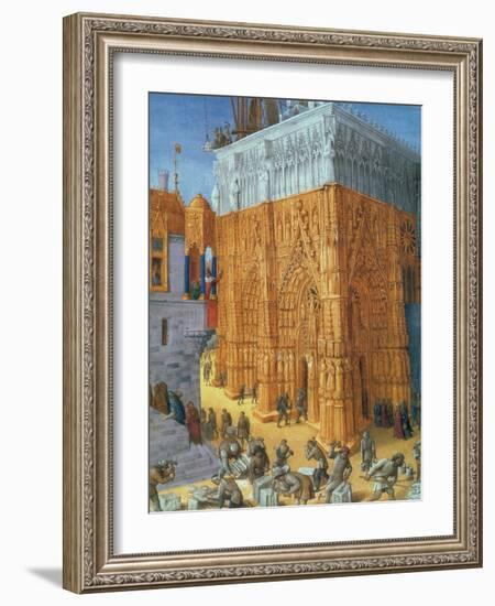 Building of the Temple of Jerusalem-Science Source-Framed Giclee Print