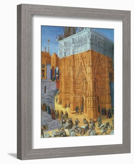 Building of the Temple of Jerusalem-Science Source-Framed Giclee Print