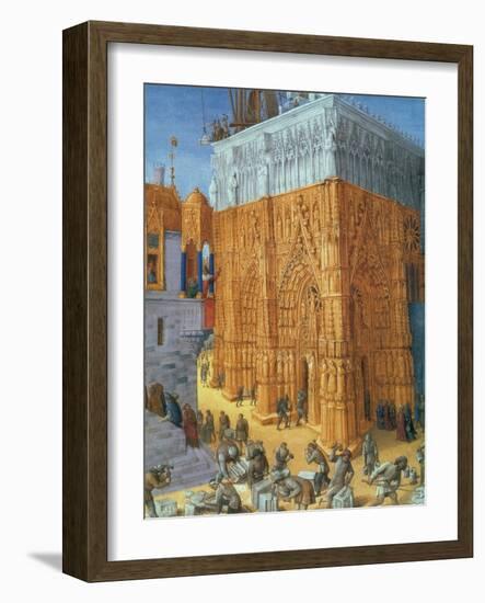 Building of the Temple of Jerusalem-Science Source-Framed Giclee Print