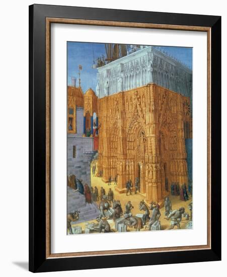 Building of the Temple of Jerusalem-Science Source-Framed Giclee Print