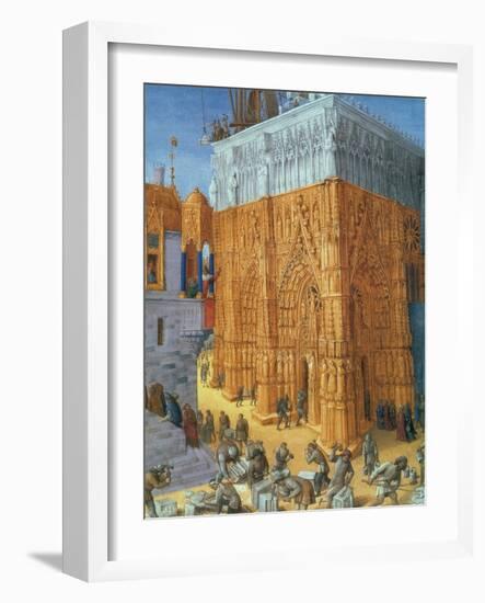 Building of the Temple of Jerusalem-Science Source-Framed Giclee Print