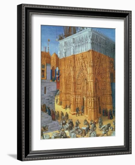 Building of the Temple of Jerusalem-Science Source-Framed Giclee Print