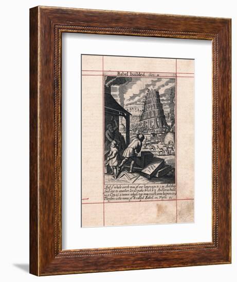 Building of the Tower of Babel, 1716. Artist: Unknown-Unknown-Framed Giclee Print