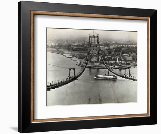 Building of the Triborough Bridge-null-Framed Photographic Print