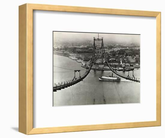 Building of the Triborough Bridge-null-Framed Photographic Print