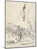 Building the Bridge, Minneapolis, 1915-Joseph Pennell-Mounted Giclee Print