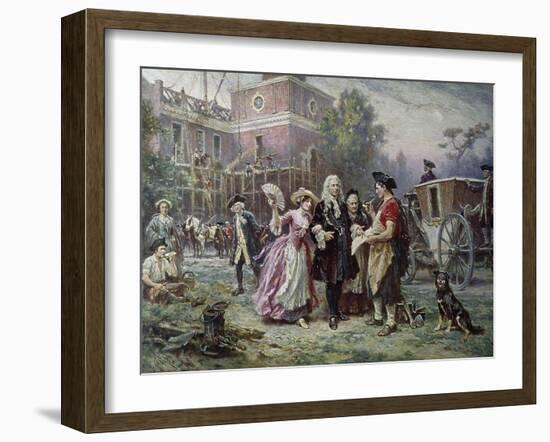 Building the Cradle of Liberty-Jean Leon Gerome Ferris-Framed Giclee Print