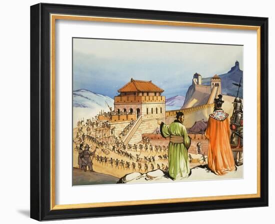 Building the Great Wall of China-Mcbride-Framed Giclee Print