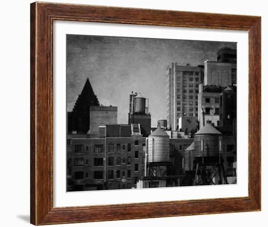 Building Tops - Noir-Pete Kelly-Framed Giclee Print