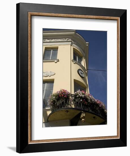 Building with Flower Boxes, Helsinki, Finland-Nancy & Steve Ross-Framed Photographic Print