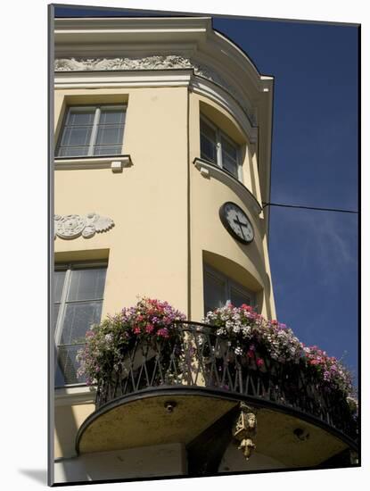 Building with Flower Boxes, Helsinki, Finland-Nancy & Steve Ross-Mounted Photographic Print