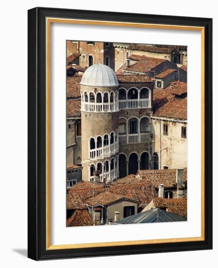 Building With Spiral Staircase, Venice, Italy-Wendy Kaveney-Framed Photographic Print