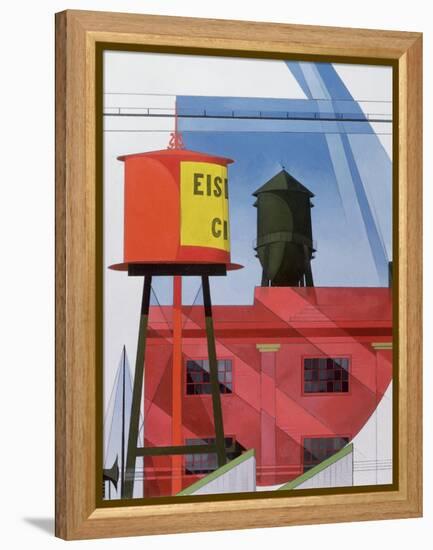 Buildings Abstraction, Lancaster, 1931 (Oil on Board)-Charles Demuth-Framed Premier Image Canvas