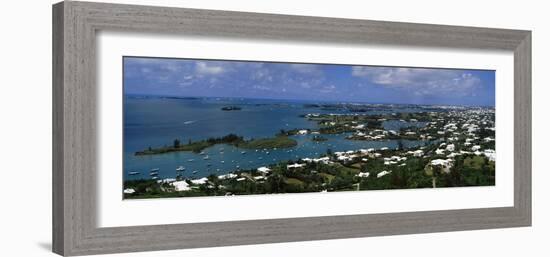 Buildings Along a Coastline, Bermuda-null-Framed Photographic Print