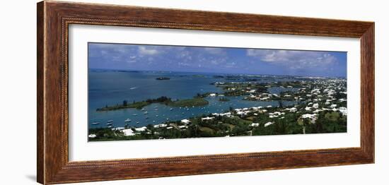 Buildings Along a Coastline, Bermuda-null-Framed Photographic Print