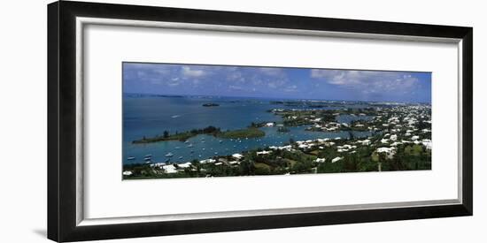 Buildings Along a Coastline, Bermuda-null-Framed Photographic Print