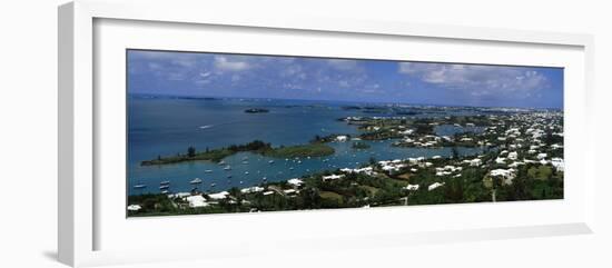 Buildings Along a Coastline, Bermuda-null-Framed Photographic Print
