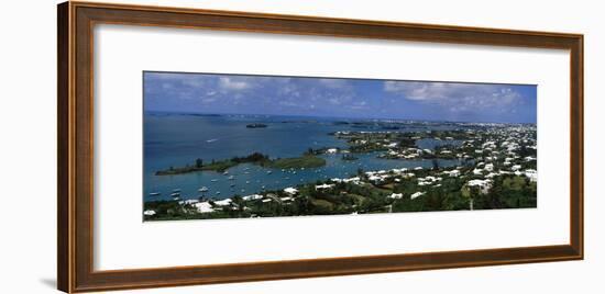 Buildings Along a Coastline, Bermuda-null-Framed Photographic Print