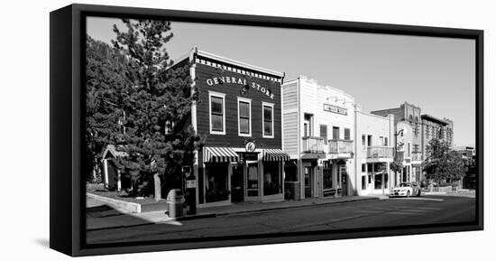 Buildings along a street, Main Street, Park City, Utah, USA-null-Framed Premier Image Canvas