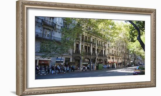 Buildings Along Avenida De Mayo, Buenos Aires, Argentina-null-Framed Photographic Print